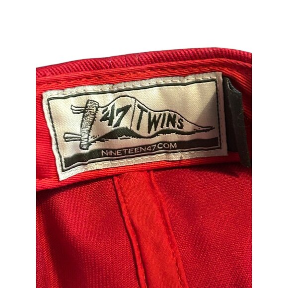 Ohio State Buckeyes 47 Brand Red & White Mesh Baseball Cap Adjustable Vintage St - Picture 5 of 5